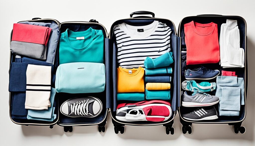 maximizing space in luggage