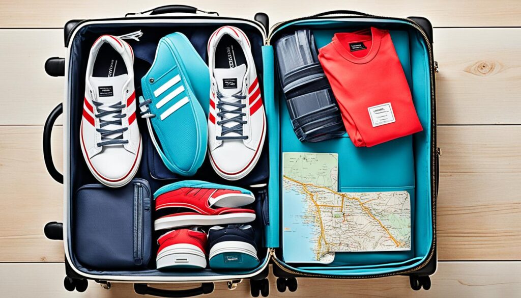 packing light for shoes